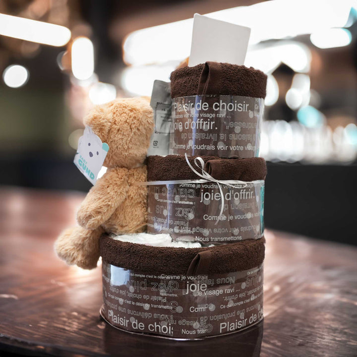 Classical Diaper Cake マイファーストテディ(ショコラ)