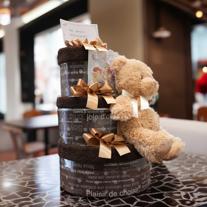 Classical Diaper Cake マイファーストテディ(ショコラ)